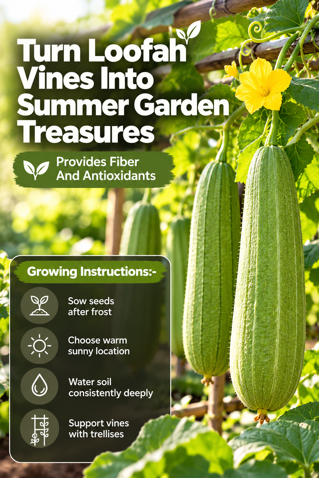 From Green Vines to Nature's Own Sponges: Grow Loofah Pumpkin Seeds for a Beautiful Summer Harvest