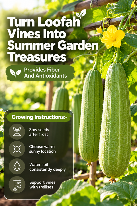 From Green Vines to Nature's Own Sponges: Grow Loofah Pumpkin Seeds for a Beautiful Summer Harvest