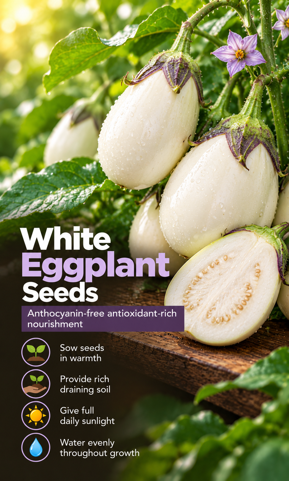 From Summer Sunshine to Your Table: Grow Beautiful White Eggplants at Home
