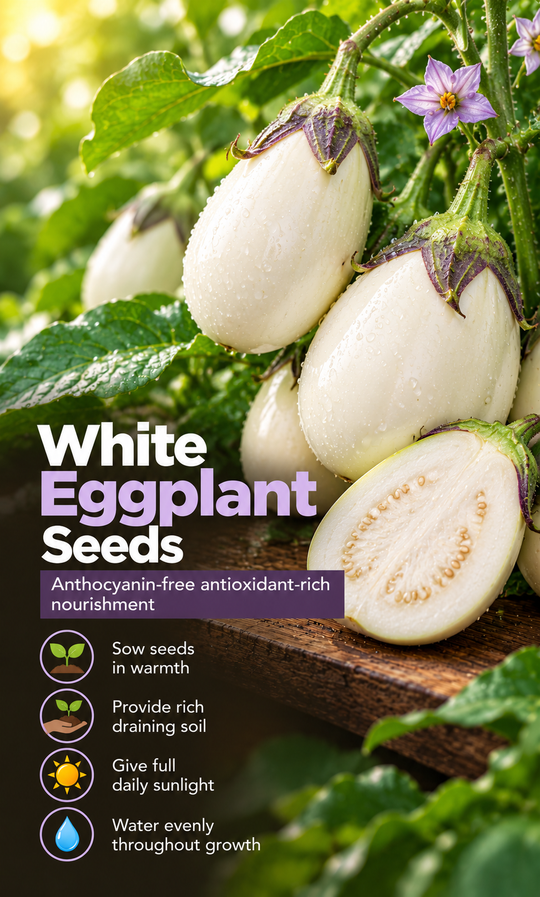 From Summer Sunshine to Your Table: Grow Beautiful White Eggplants at Home