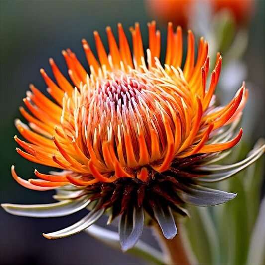 Orange Protea Flower Seeds – Heirloom, Non-GMO, High Germination Seeds