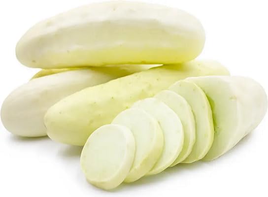 White Cucumber Seeds – Heirloom, Non-GMO, High Germination Organic Garden Seeds Planting