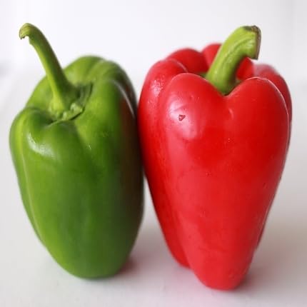 Red Green Pepper Seeds – Heirloom, Non-GMO, High Germination Organic Garden Seeds Planting