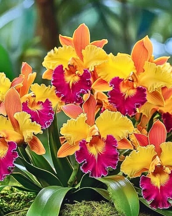 Yellow Pink Cattleya Flower Seeds for Planting – Heirloom Non-GMO High Germination