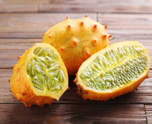 Yellow Kiwano Melon Seeds – Heirloom, Non-GMO, High Germination Organic Garden Seeds