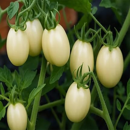 Weiße Tomatensamen – Alte Sorte, gentechnikfrei, hohe Keimrate, Bio-Gartensamen zur Pflanzung