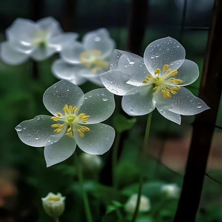 Skeleton Flower Seeds White for Planting – Heirloom, Non-GMO, High Germination Organic Garden Seeds