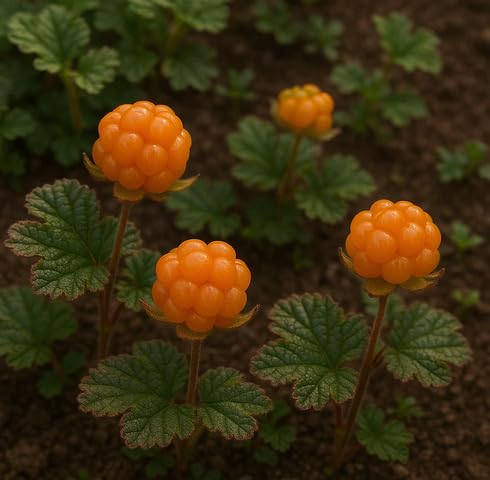 Orange Cloudberry Fruit Seeds – Heirloom Non-GMO High Germination Organic Garden Seeds