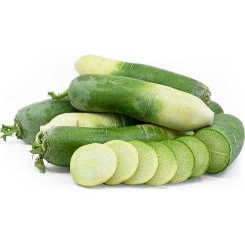 Green Radish Seeds – Heirloom, Non-GMO, High Germination Organic Garden Seeds Planting