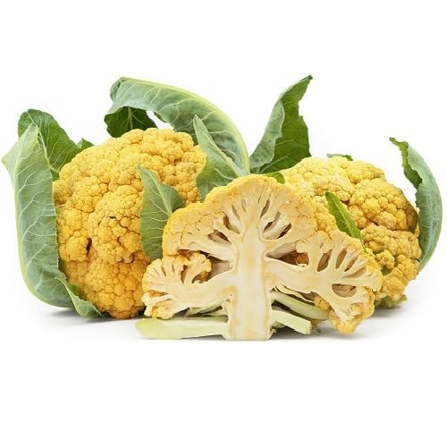 Orange Cauliflower Seeds – Heirloom, Non-GMO, High Germination Organic Garden Seeds Planting
