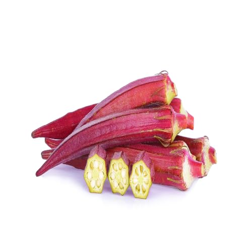 red okra heirloom non-gmo seeds
