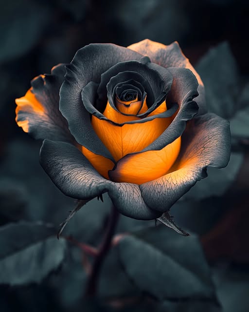 Orange Black Rose Flower Seeds – Heirloom, Non-GMO, High Germination Seeds