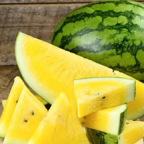 Yellow Watermelon Fruit Seeds for Planting – Heirloom Non-GMO Organic Garden Seeds