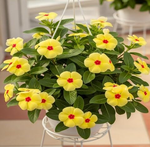 yellow vinca flower seeds