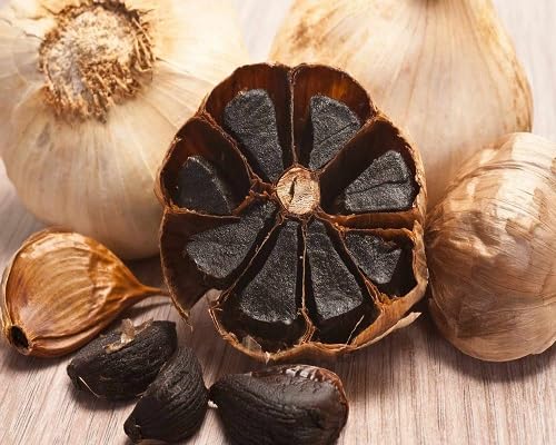 Schwarzer Knoblauch Samen – Alte Sorte, Non-GMO, hohe Keimrate, Bio Garten Samen zum Anpflanzen