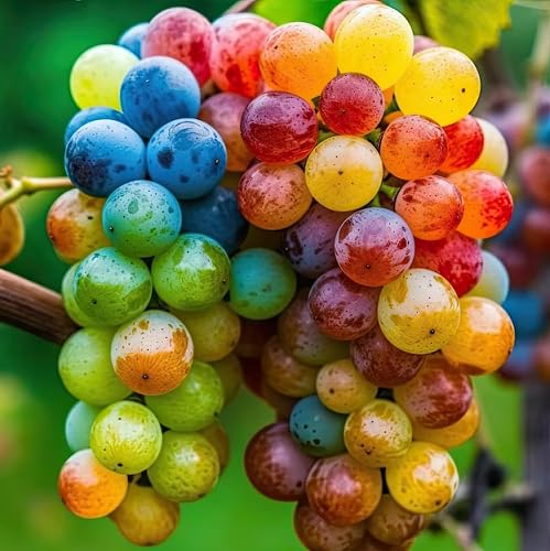 Climbing Mixed Grapes Fruit Seeds – Heirloom, Non-GMO, High Germination Organic Garden Seeds