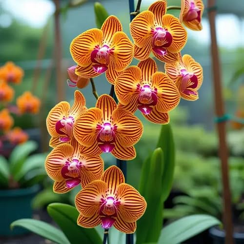 Orange Orchid Flower Seeds – Heirloom, Non-GMO, High Germination Seeds