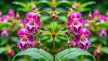 purplebalsamflowerheirloomnongmo flower seeds
