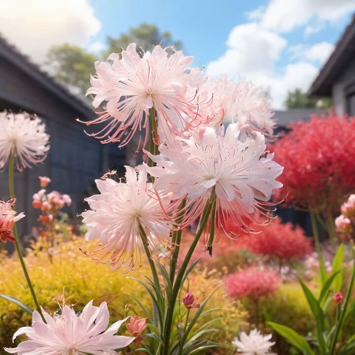 Light Pink Spider Lily Flower Seeds Heirloom Non-GMO High Germination Seeds for Planting