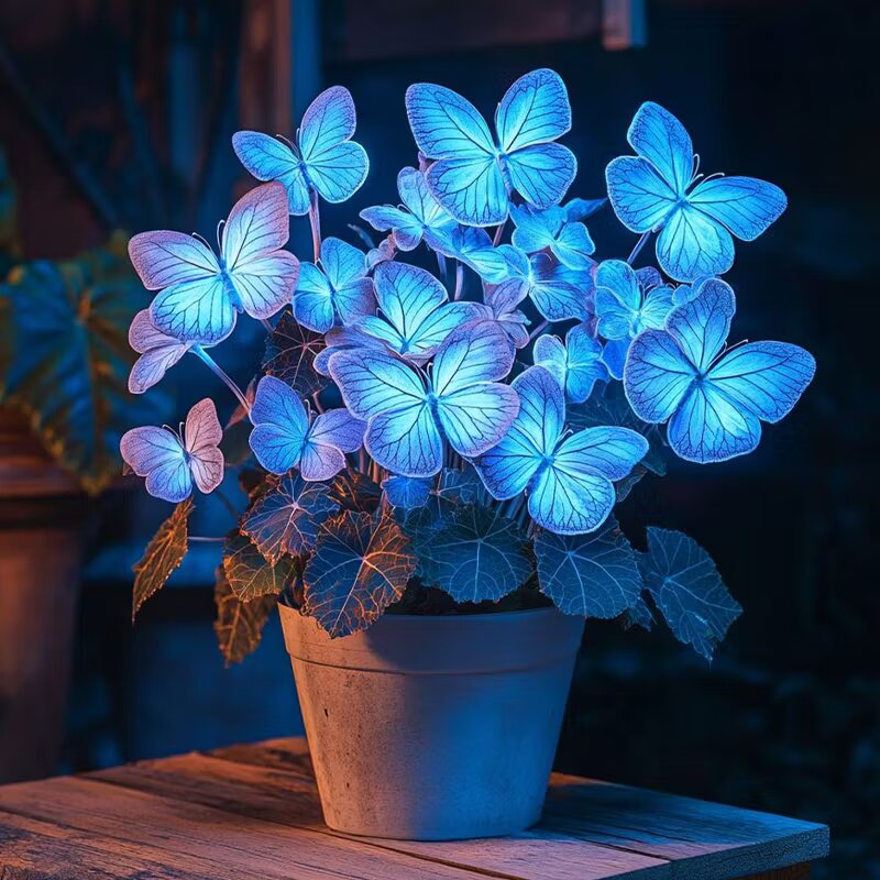 Moonlight Butterfly Begonia Flower Seeds - Blue Neon | Heirloom Non-GMO Seeds for Planting