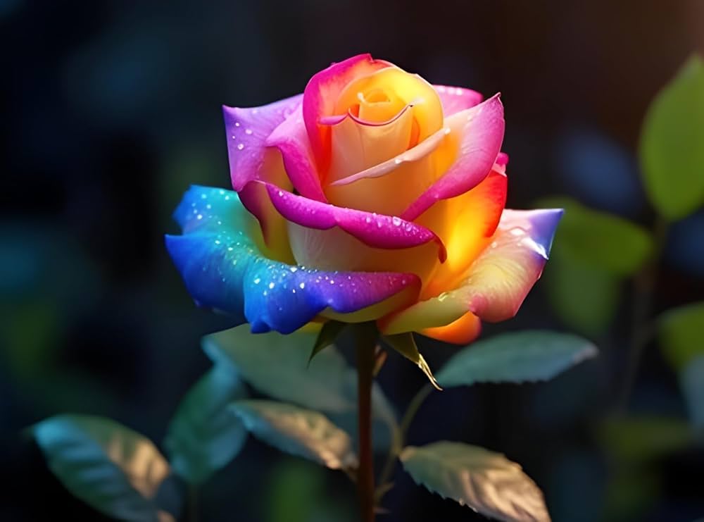 rainbow rose flower seeds
