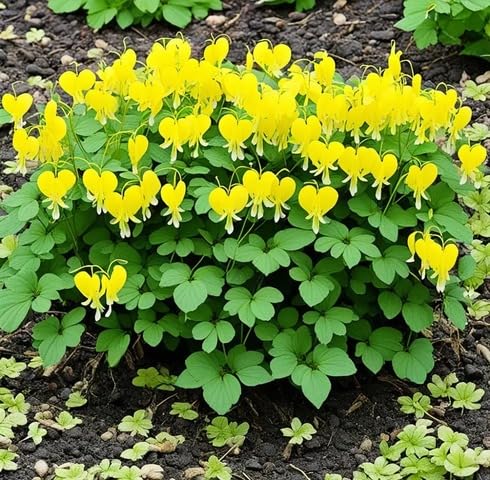 Yellow Dicentra Spectabilis Flower Seeds for Planting – Heirloom, Non-GMO, High Germination