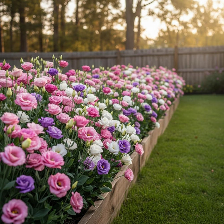 Eustoma Flower Seeds Mixed – Heirloom, Non-GMO, High Germination Seeds for Planting