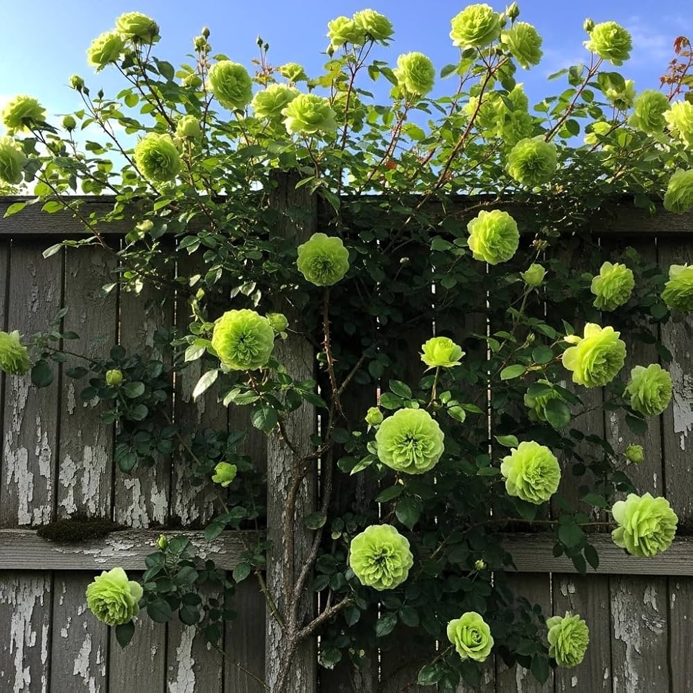 Green Climbing Rose Plant Seeds – Heirloom, Non-GMO, High Germination Seeds