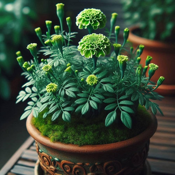 Green Marigold Flower Seeds – Heirloom, Non-GMO, High Germination Seeds