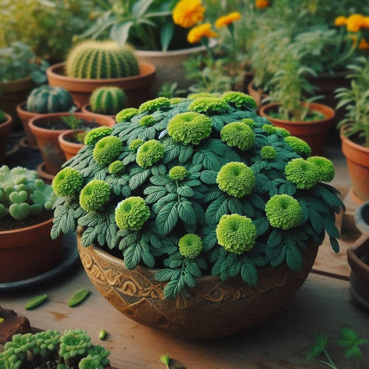 Green Marigold Flower Seeds – Heirloom, Non-GMO, High Germination Seeds