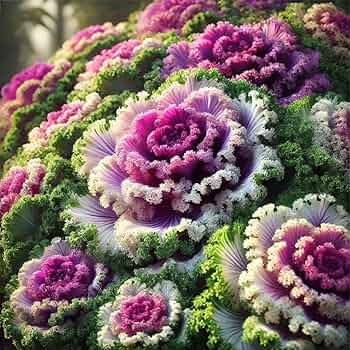 Mixed Kale Flower Seeds – Heirloom, Non-GMO, High Germination Seeds