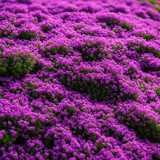 purple creeping thyme flower