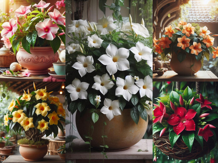 Mixed Mandevilla Flower Seeds – Heirloom, Non-GMO, High Germination Seeds