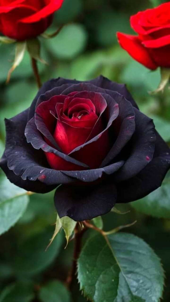 Black Rose with Red Edge Flower Seeds – Heirloom, Non-GMO, High Germination Seeds
