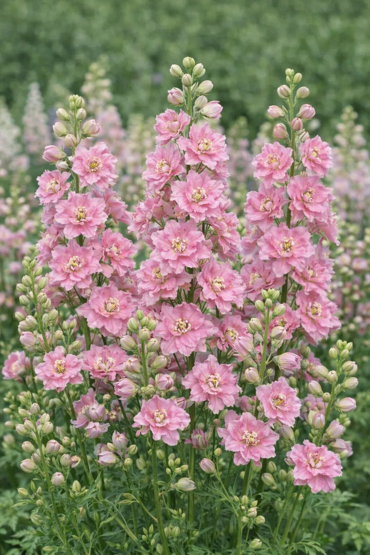 Light Pink Delphinium Flower Seeds – Heirloom, Non-GMO, High Germination Seeds