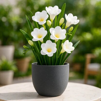 White Freesia Flower Seeds – Heirloom, Non-GMO, High Germination Organic Garden Seeds