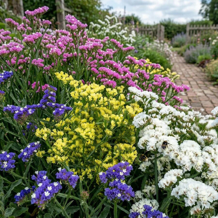 Gemischte Limonium-Blumensamen – Alte Sorte, gentechnikfrei, keimstark, Bio-Gartensamen zum Pflanzen
