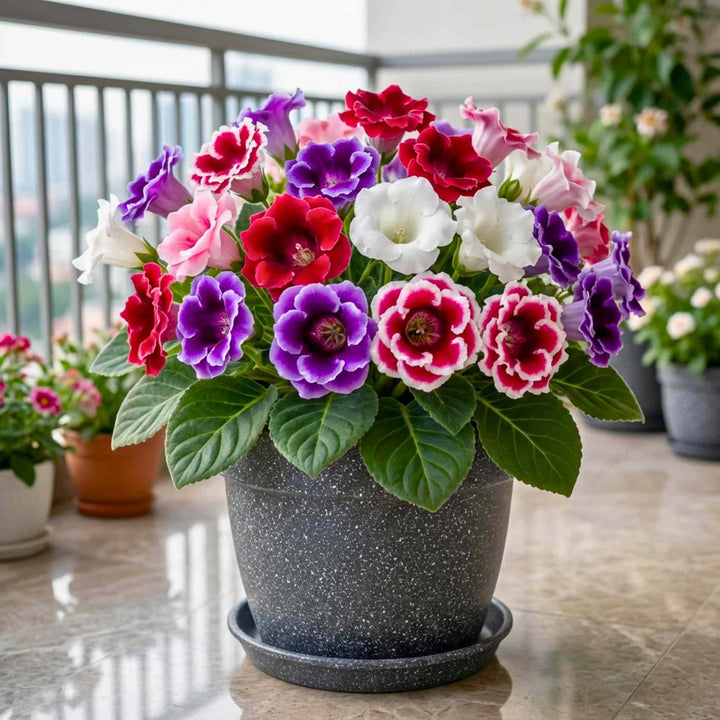 Gloxinia Flower Seedpcs Purple Heirloom Non-GMO High Germination Organic Garden Seeds for Planting