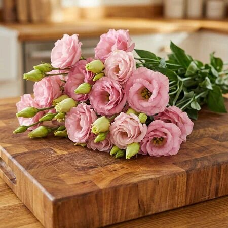 Pink Lisianthus Flower Seeds Heirloom Non-GMO High Germination Seeds for Planting Organic Garden Seeds
