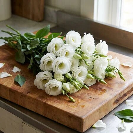 Weiße Lisianthus-Blumensamen – Alte Sorte, gentechnikfrei, keimstark