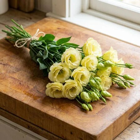 Lisianthus Flower Seeds Yellow – Heirloom, Non-GMO, High Germination Seeds