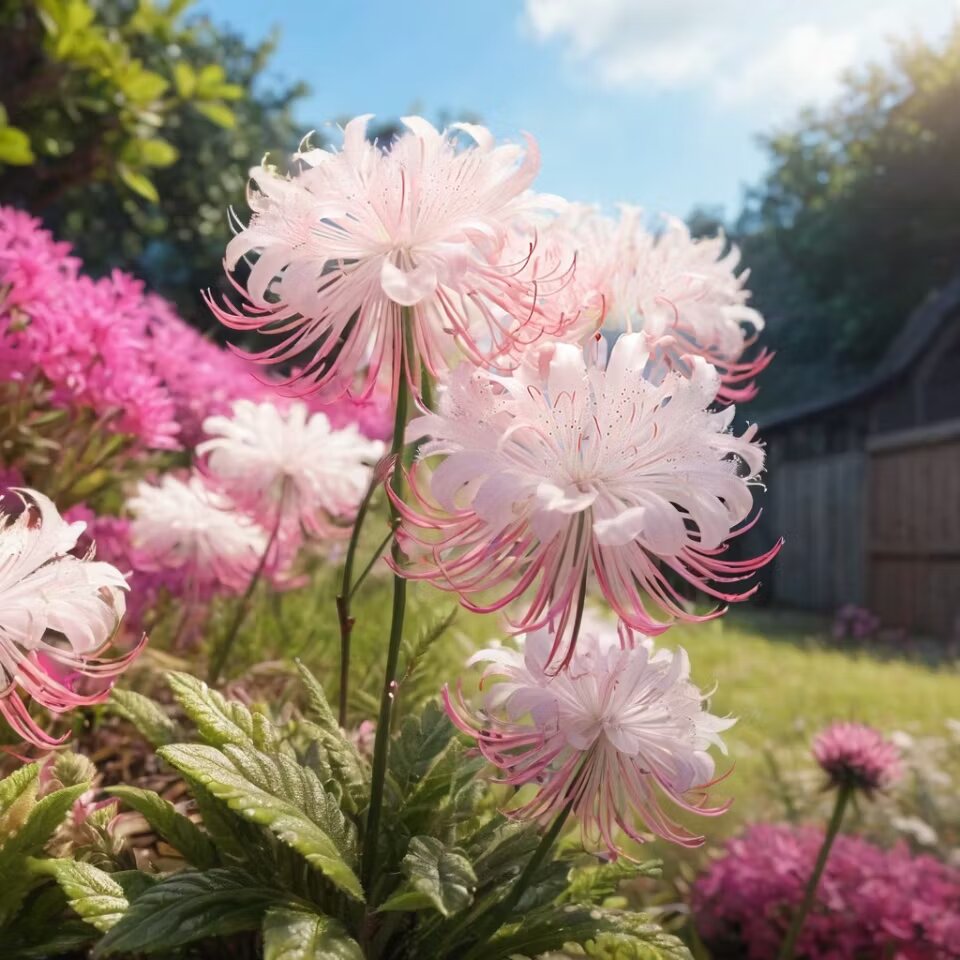 Light Pink Spider Lily Flower Seeds Heirloom Non-GMO High Germination Seeds for Planting