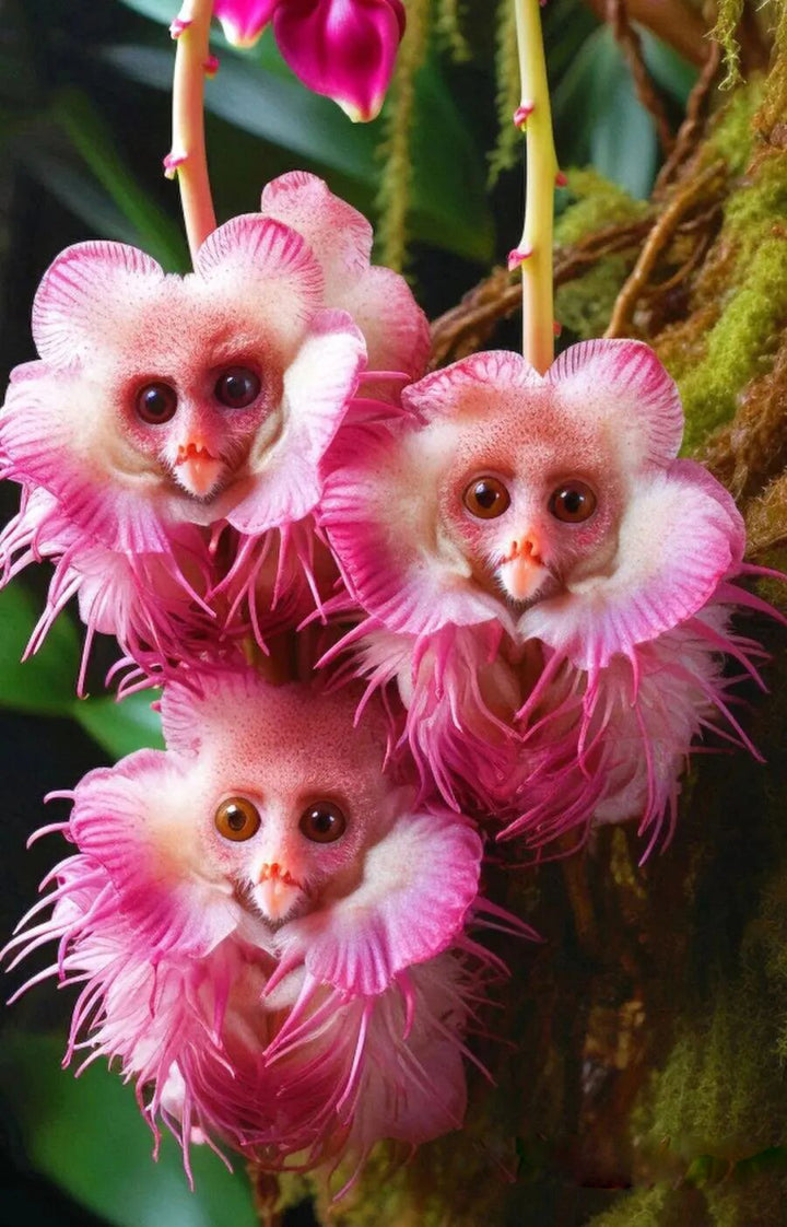 Pink Monkey Orchid Flower Seeds – Heirloom, Non-GMO, High Germination Seeds