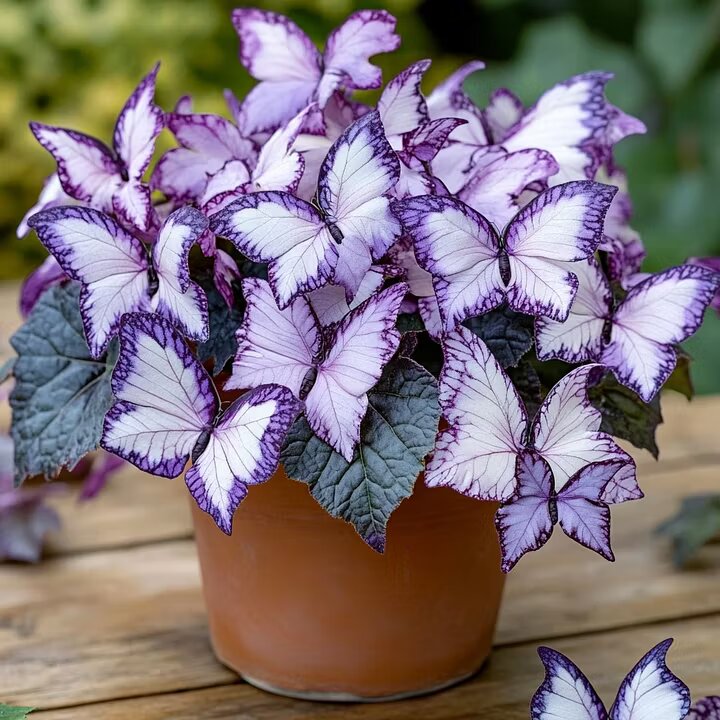 Moonlight Butterfly Begonia Flower Seeds Heirloom Non-GMO High Germination Seeds for Planting