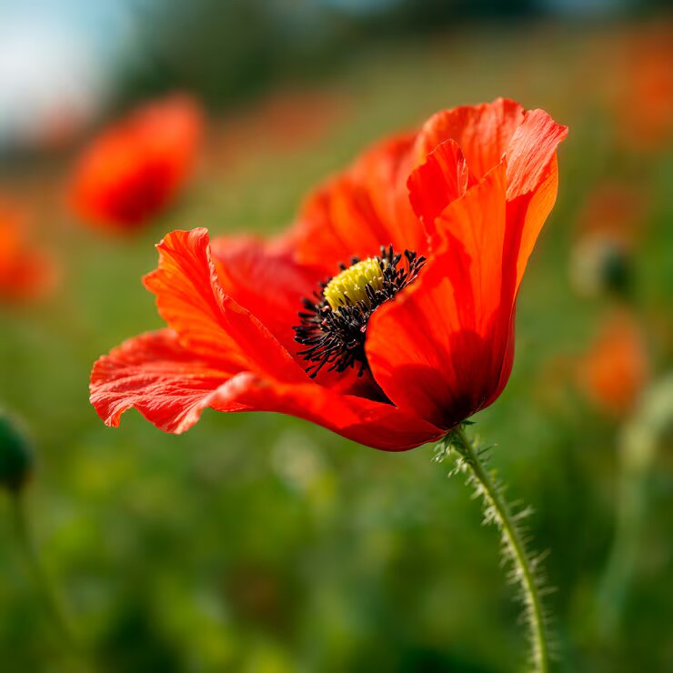Semillas de amapola roja para plantar – Semillas cimarrón sin OMG de alta germinación
