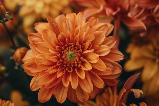 Chrysanthemum Flower Seeds Orange for Planting – Heirloom Non-GMO High Germination Seeds