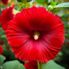 Red Hollyhock Flower Seeds – Heirloom, Non-GMO, High Germination Seeds