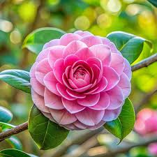 Pink Camellia Flowers Seeds – Heirloom, Non-GMO, High Germination Organic Garden Seeds for Planting