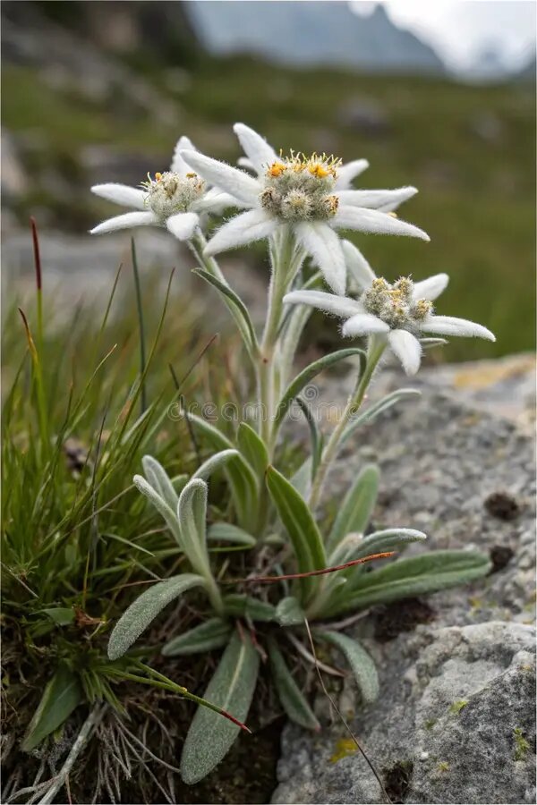 Semillas de flor de Edelweiss blanca – Semillas de herencia no transgénicas de alta germinación