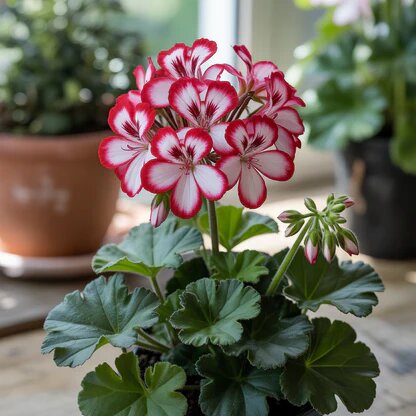 Red White Pelargonium Flower Seeds – Heirloom, Non-GMO, High Germination Seeds